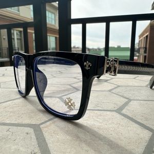 Black and Silver Dagger glasses